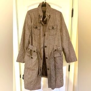 Lane Bryant Brown Wool Blend Jacket